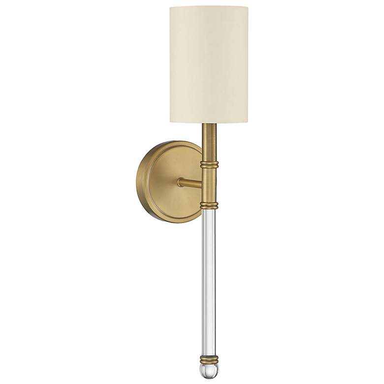 Image 7 Savoy House Essentials Fremont 21" High Warm Brass 1-Light Wall Sconce more views