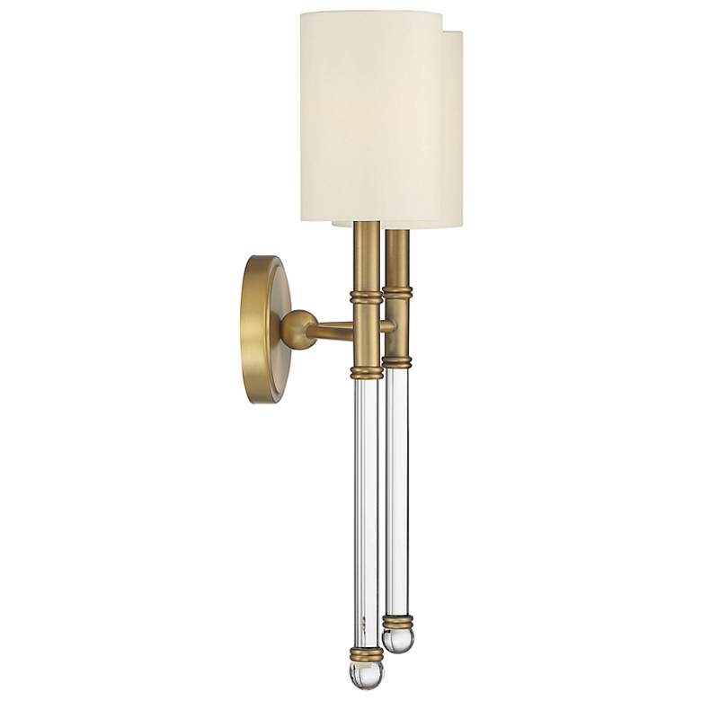 Image 6 Savoy House Essentials Fremont 21" High Warm Brass 2-Light Wall Sconce more views