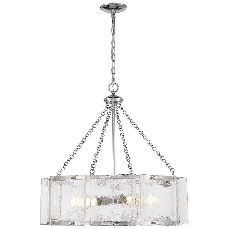 Image 1 Savoy House Essentials Genry 26" Wide Polished Nickel 5-Light Pendant