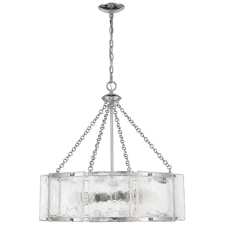 Image 2 Savoy House Essentials Genry 26" Wide Polished Nickel 5-Light Pendant more views