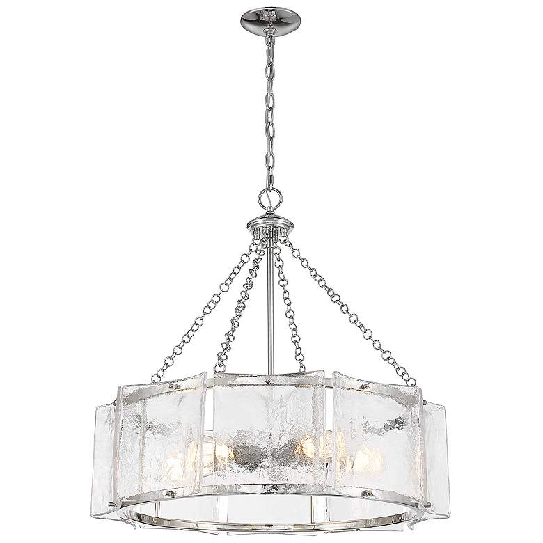 Image 3 Savoy House Essentials Genry 26" Wide Polished Nickel 5-Light Pendant more views