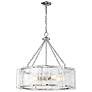 5_Savoy House Essentials Genry 26" Wide Polished Nickel 5-Light Pendant more views