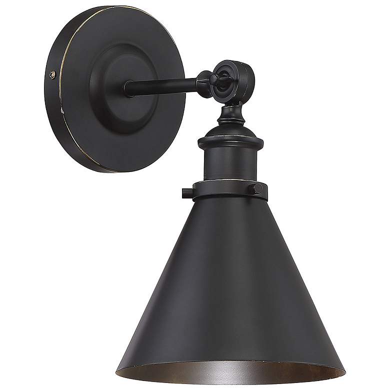 Image 1 Savoy House Essentials Glenn 12" High Classic Bronze 1-Light Wall Scon