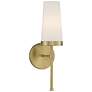 1_Savoy House Essentials Haynes 16" High Warm Brass 1-Light Wall Sconce