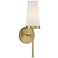 Savoy House Essentials Haynes 16" High Warm Brass 1-Light Wall Sconce