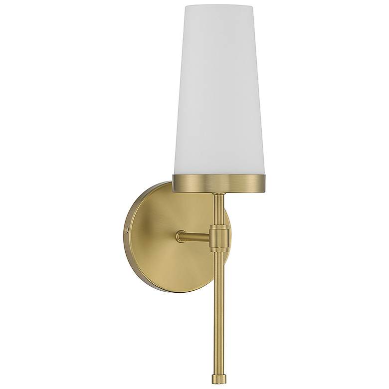 Image 2 Savoy House Essentials Haynes 16" High Warm Brass 1-Light Wall Sconce more views