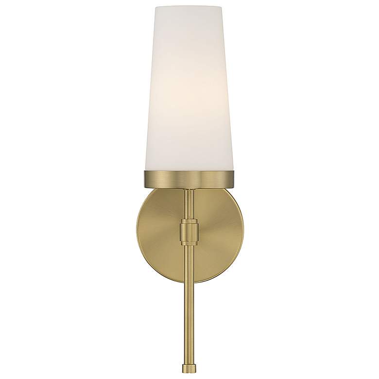 Image 3 Savoy House Essentials Haynes 16" High Warm Brass 1-Light Wall Sconce more views
