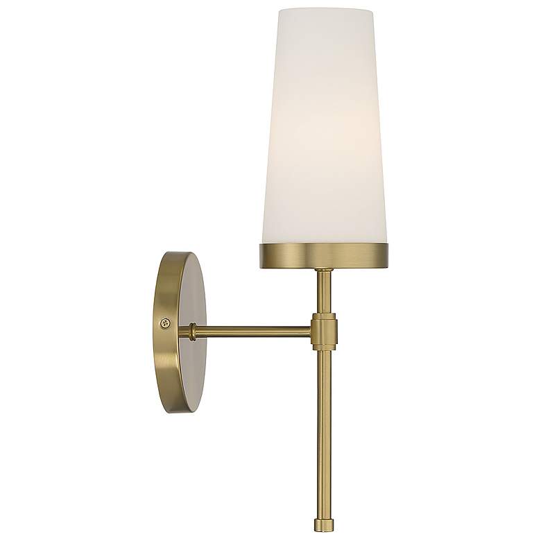 Image 5 Savoy House Essentials Haynes 16" High Warm Brass 1-Light Wall Sconce more views