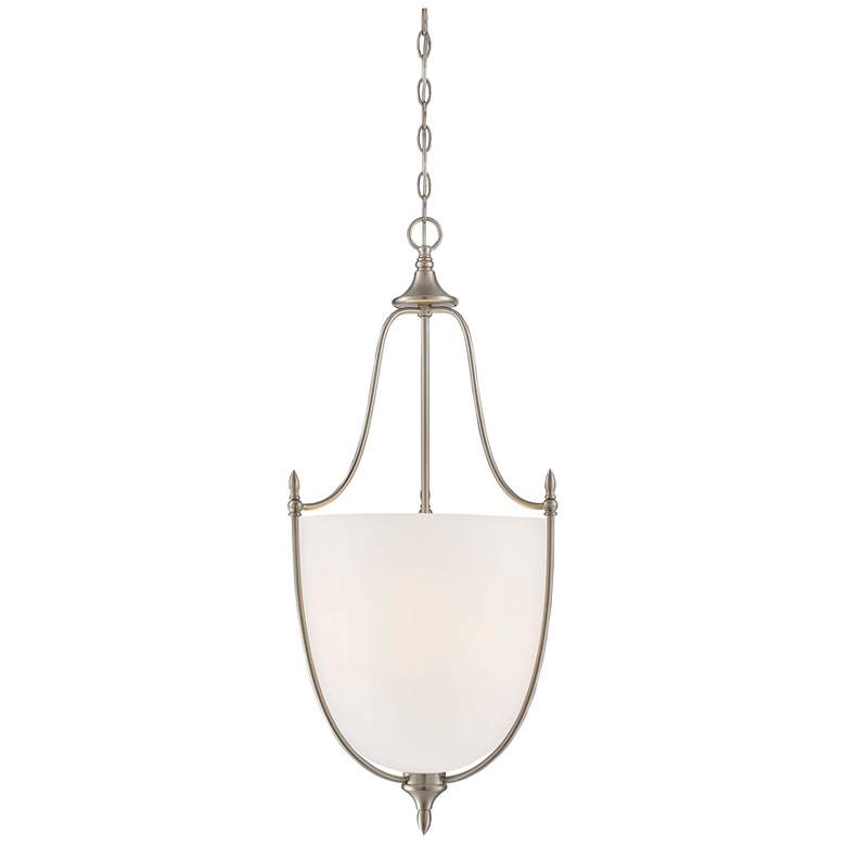 Image 1 Savoy House Essentials Herndon 16" Wide Satin Nickel 3-Light Pendant