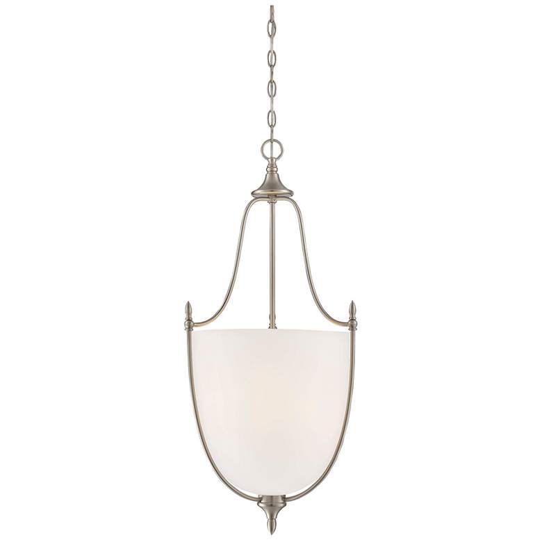 Image 1 Savoy House Essentials Herndon 16 inch Wide Satin Nickel 3-Light Pendant