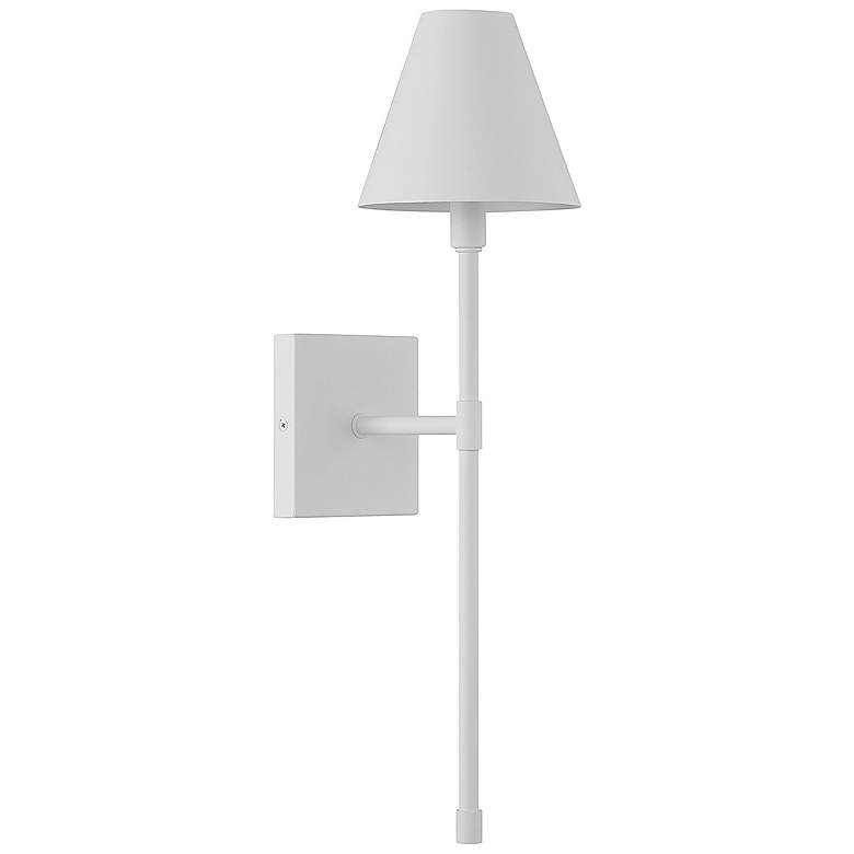 Image 3 Savoy House Essentials Jefferson 20" High Bisque White 1-Light Wall Sc more views