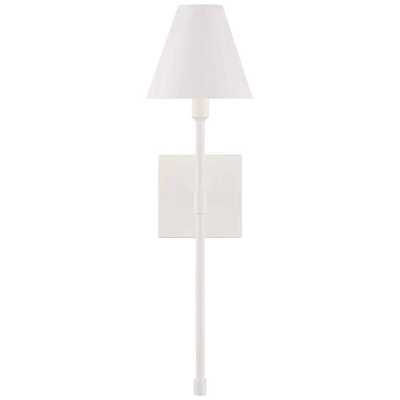 Image 4 Savoy House Essentials Jefferson 20" High Bisque White 1-Light Wall Sc more views