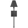 3_Savoy House Essentials Jefferson 20" High Matte Black 1-Light Wall Sco more views