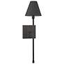 4_Savoy House Essentials Jefferson 20" High Matte Black 1-Light Wall Sco more views