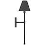 5_Savoy House Essentials Jefferson 20" High Matte Black 1-Light Wall Sco more views