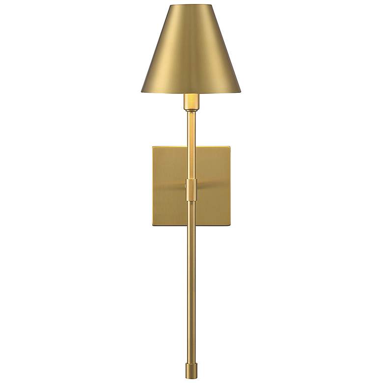 Image 3 Savoy House Essentials Jefferson 20" High Warm Brass 1-Light Wall Scon more views