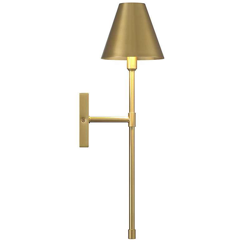 Image 5 Savoy House Essentials Jefferson 20" High Warm Brass 1-Light Wall Scon more views
