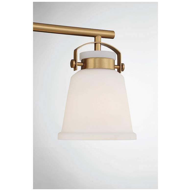 Image 6 Savoy House Essentials Kaden 26" Wide 3-Light Warm Brass Bath Light more views