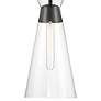 Thumbnail2 of Savoy House Essentials Lakewood 8" Wide Matte Black 1-Light Pendant more views