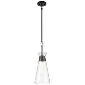 Image5 of Savoy House Essentials Lakewood 8" Wide Matte Black 1-Light Pendant more views