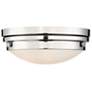 Savoy House Essentials Lucerne 13.25" Polished Nickel 2-Light Ceiling 