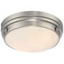 4_Savoy House Essentials Lucerne 13.25" Satin Nickel 2-Light Ceiling Lig more views