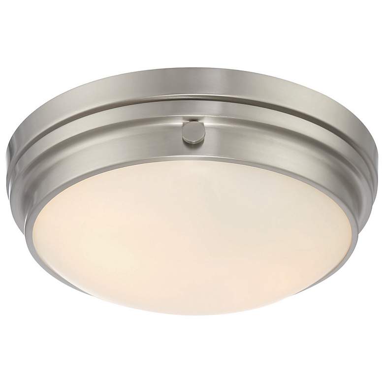 Image 5 Savoy House Essentials Lucerne 13.25" Satin Nickel 2-Light Ceiling Lig more views