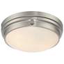 5_Savoy House Essentials Lucerne 13.25" Satin Nickel 2-Light Ceiling Lig more views