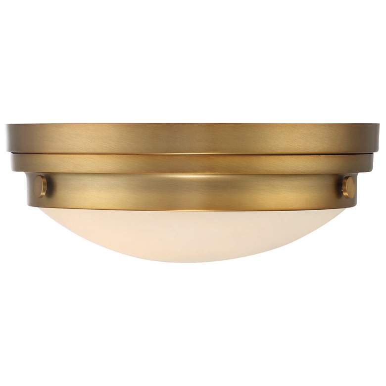 Image 1 Savoy House Essentials Lucerne 13.25 inch Wide Warm Brass 2-Light Ceiling 