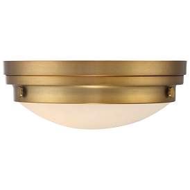 Image1 of Savoy House Essentials Lucerne 13.25" Wide Warm Brass 2-Light Ceiling