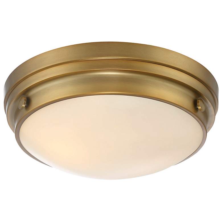 Image 4 Savoy House Essentials Lucerne 13.25" Wide Warm Brass 2-Light Ceiling more views