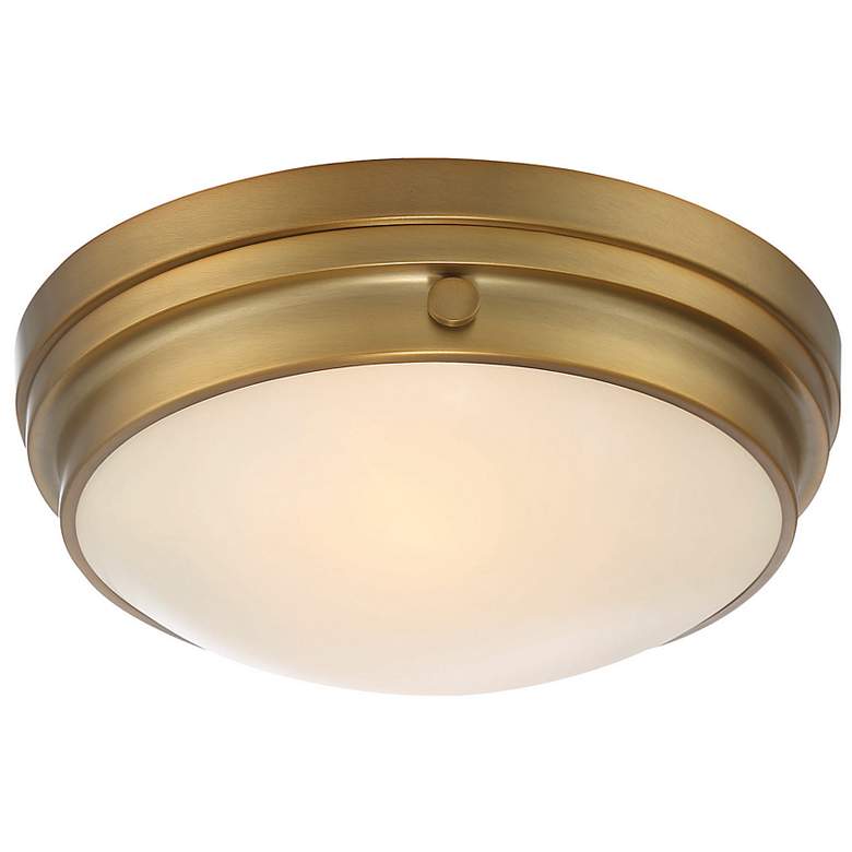 Image 5 Savoy House Essentials Lucerne 13.25" Wide Warm Brass 2-Light Ceiling more views