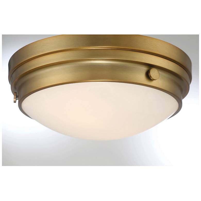Image 6 Savoy House Essentials Lucerne 13.25" Wide Warm Brass 2-Light Ceiling more views