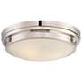 Savoy House Essentials Lucerne 15" W Polished Nickel 3-Light Ceiling L