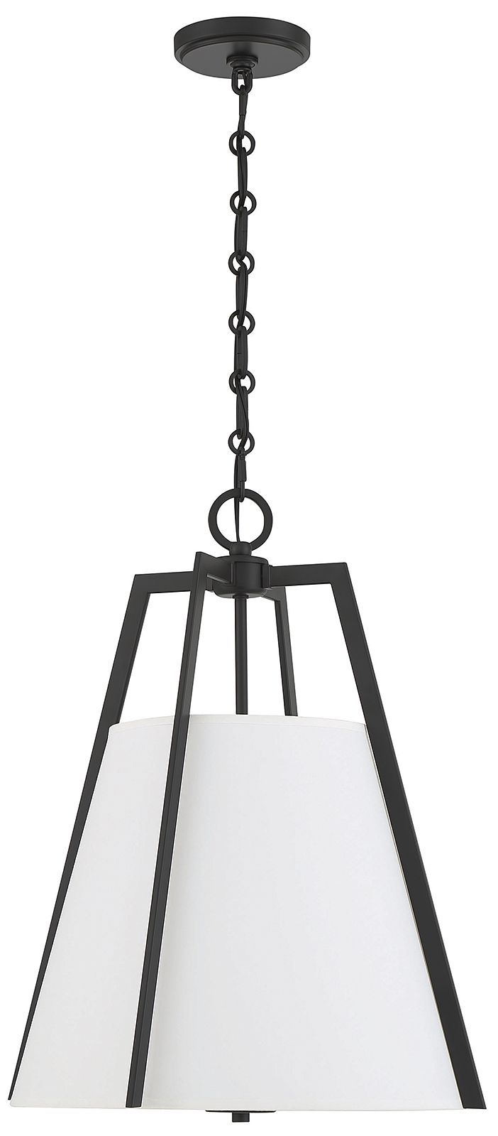 Image 2 Savoy House Essentials Mansfield 18" Wide Matte Black 3-Light Pendant more views