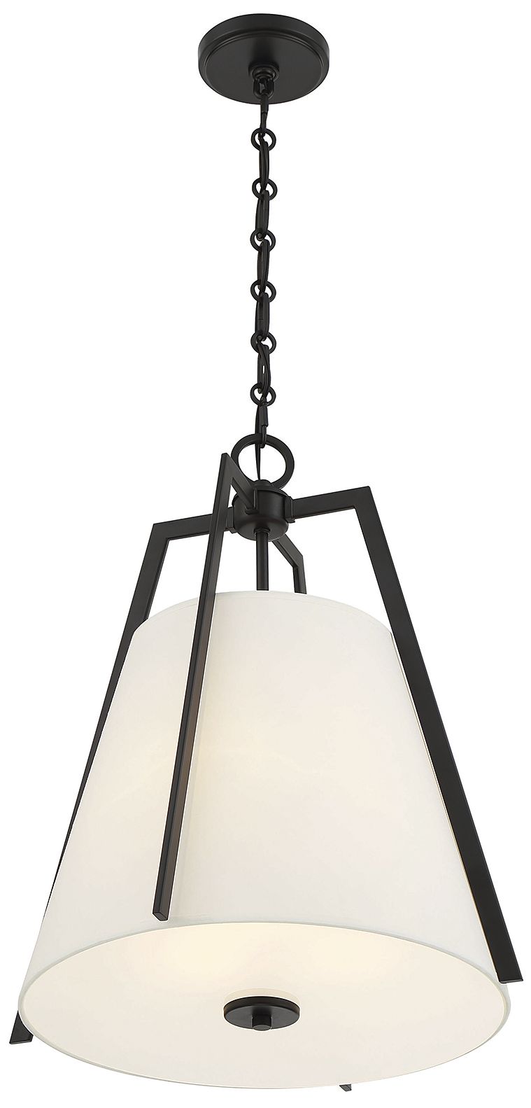 Image 4 Savoy House Essentials Mansfield 18" Wide Matte Black 3-Light Pendant more views
