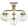 Savoy House Essentials Marco 24" Wide Warm Brass 6-Light Ceiling Light