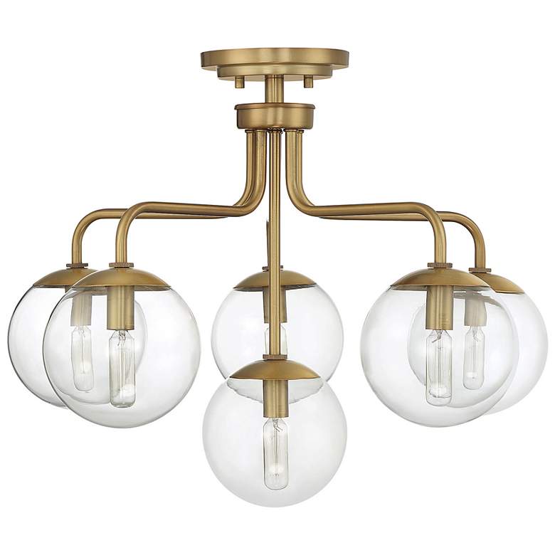 Image 2 Savoy House Essentials Marco 24" Wide Warm Brass 6-Light Ceiling Light more views
