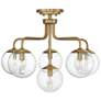 2_Savoy House Essentials Marco 24" Wide Warm Brass 6-Light Ceiling Light more views