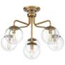 3_Savoy House Essentials Marco 24" Wide Warm Brass 6-Light Ceiling Light more views