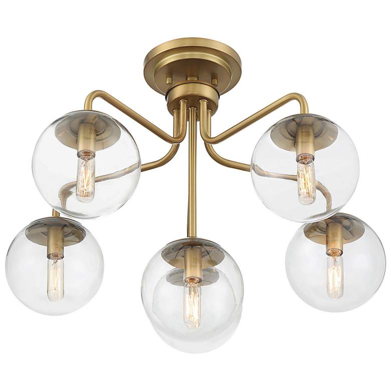 Image 4 Savoy House Essentials Marco 24" Wide Warm Brass 6-Light Ceiling Light more views