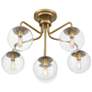 4_Savoy House Essentials Marco 24" Wide Warm Brass 6-Light Ceiling Light more views