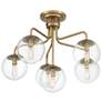 5_Savoy House Essentials Marco 24" Wide Warm Brass 6-Light Ceiling Light more views