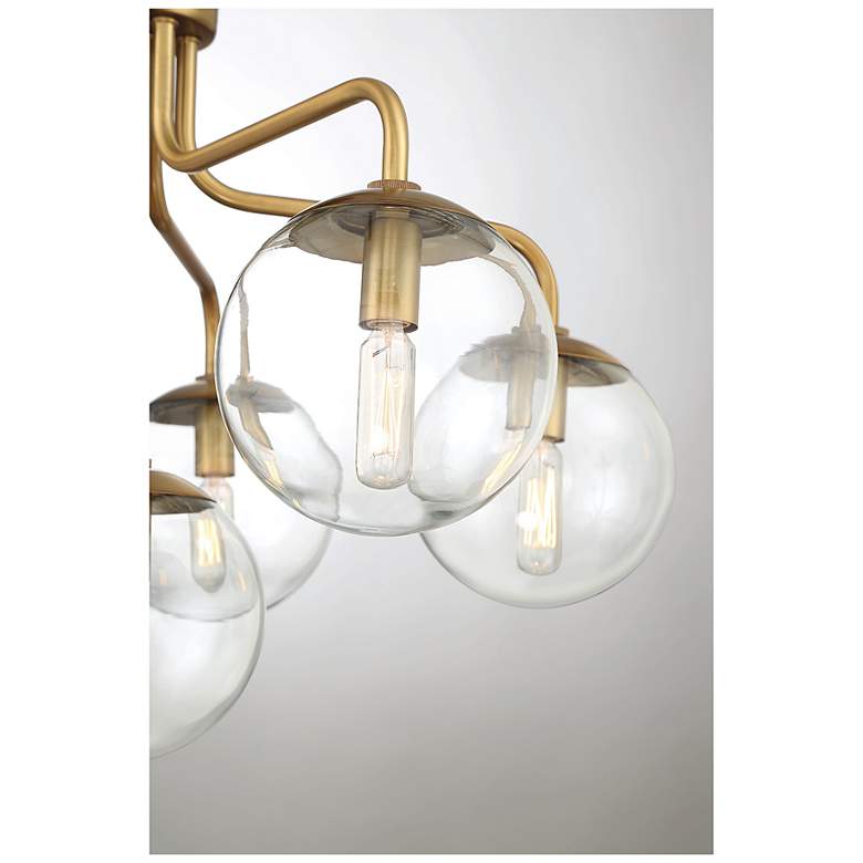 Image 6 Savoy House Essentials Marco 24" Wide Warm Brass 6-Light Ceiling Light more views