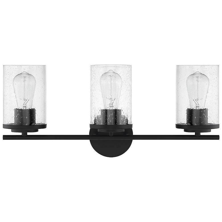 Image 2 Savoy House Essentials Marshall 22" Wide 3-Light Matte Black Bath Ligh more views