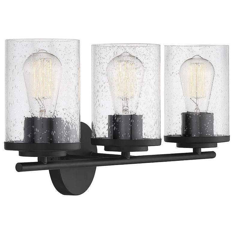 Image 4 Savoy House Essentials Marshall 22" Wide 3-Light Matte Black Bath Ligh more views