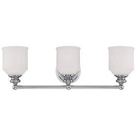 Image1 of Savoy House Essentials Melrose 24" Wide 3-Light Polished Chrome Bath L