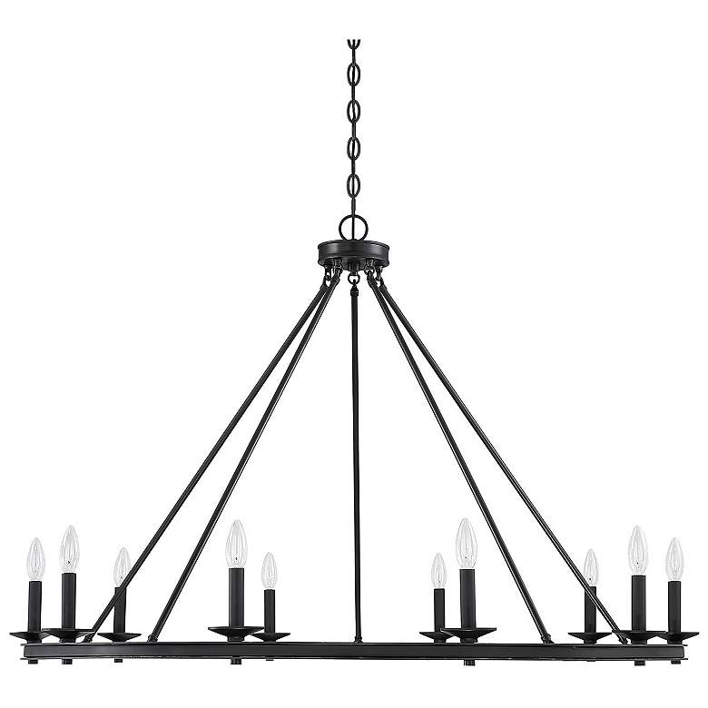 Image 2 Savoy House Essentials Middleton 45" Wide Matte Black 10-Light Chandel more views