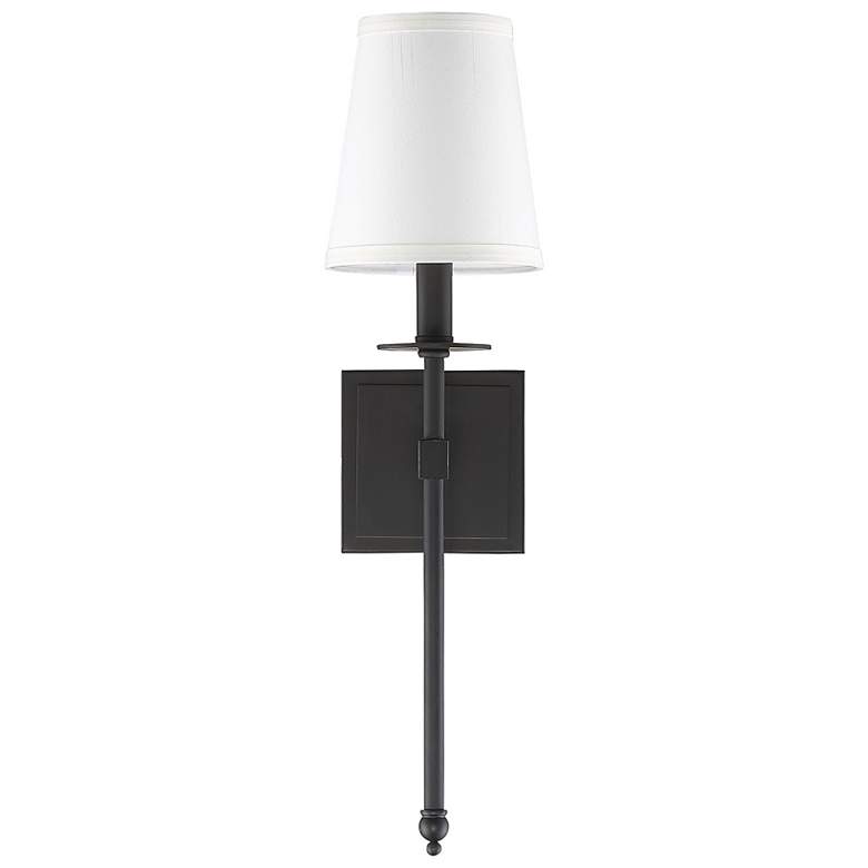Image 4 Savoy House Essentials Monroe 20 inch High Matte Black 1-Light Wall Sconce more views