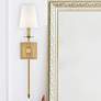 Savoy House Essentials Monroe 20" High Warm Brass 1-Light Wall Sconce